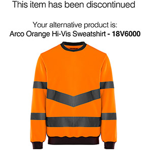 Arco Essentials Orange Hi-Vis Sweatshirt 4XL