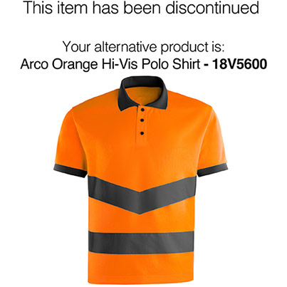 Arco Essentials Men’s Orange Hi-Vis Polo Shirt