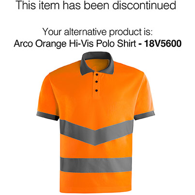 Arco Essentials Men’s Orange Hi-Vis Polo Shirt
