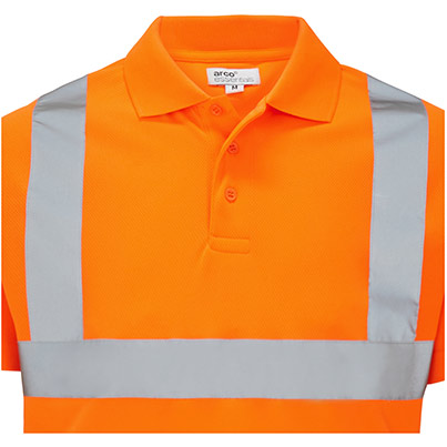 Arco Essentials Men’s Orange Hi-Vis Polo Shirt