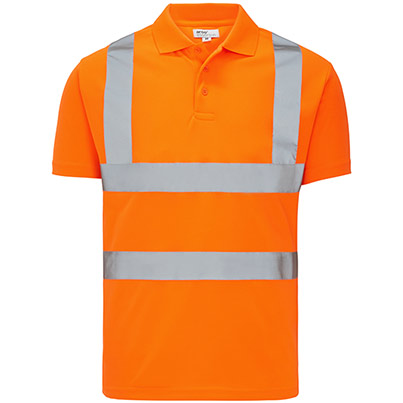 Arco Essentials Men’s Orange Hi-Vis Polo Shirt
