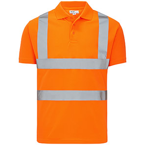 Arco Essentials Men’s Orange Hi-Vis Polo Shirt