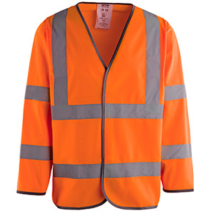 Arco Orange Long-Sleeve Hi-Vis Vest