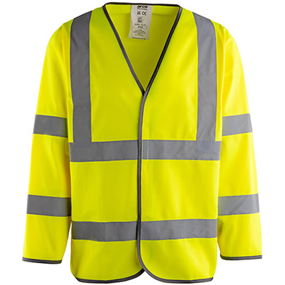Arco Yellow Long-Sleeve Hi-Vis Vest