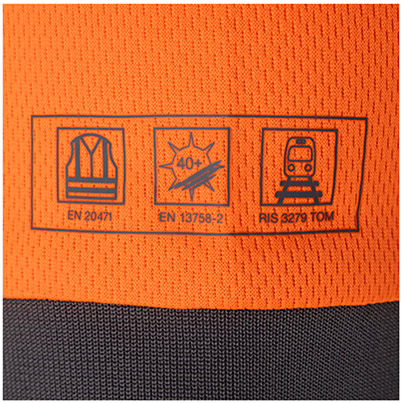 Arco Orange Long-Sleeve Hi-Vis Polo Shirt