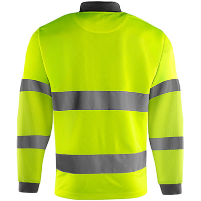 Arco Yellow Long-Sleeve Hi-Vis Polo Shirt