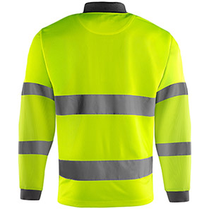 Arco Yellow Long-Sleeve Hi-Vis Polo Shirt