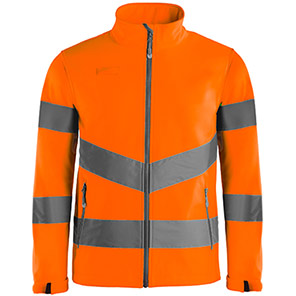 Arco Orange Hi-Vis Softshell Jacket
