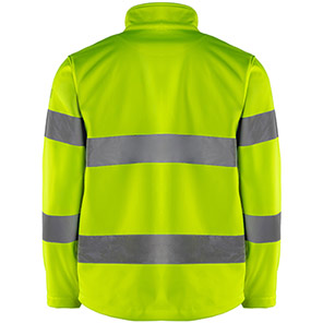 Arco Yellow Hi-Vis Softshell Jacket