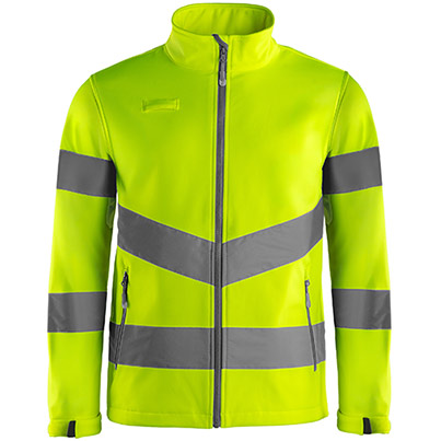 Arco Yellow Hi-Vis Softshell Jacket