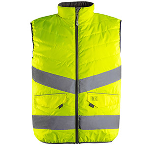 Arco Yellow Hi-Vis Body Warmer