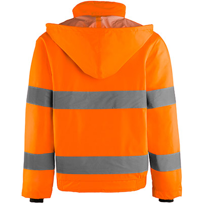 Arco Orange Waterproof Hi-Vis Bomber Jacket