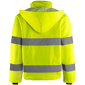 Arco Yellow Waterproof Hi-Vis Bomber Jacket