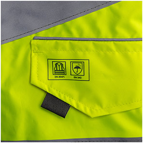 Arco Yellow Waterproof Hi-Vis Bomber Jacket