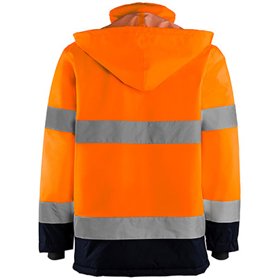 Arco Orange/Navy Waterproof Hi-Vis Coat