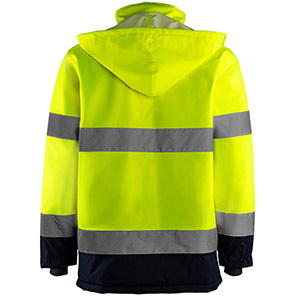 Arco Yellow/Navy Waterproof Hi-Vis Coat