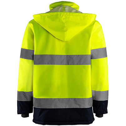 Arco Yellow/Navy Waterproof Hi-Vis Coat