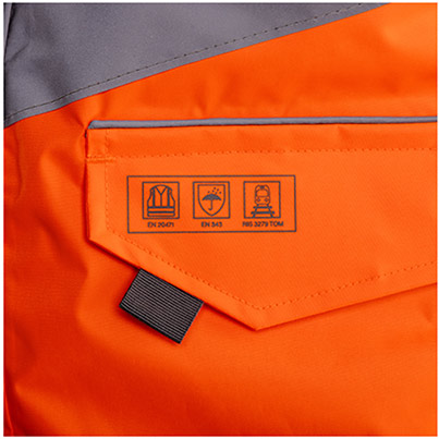 Arco Orange Waterproof Hi-Vis Shell Jacket