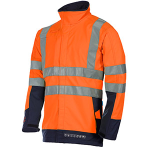 Sioen Playford Orange/Navy Hi-Vis Arc-Flash Softshell Jacket