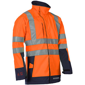 Sioen Playford Orange/Navy Hi-Vis Arc-Flash Softshell Jacket