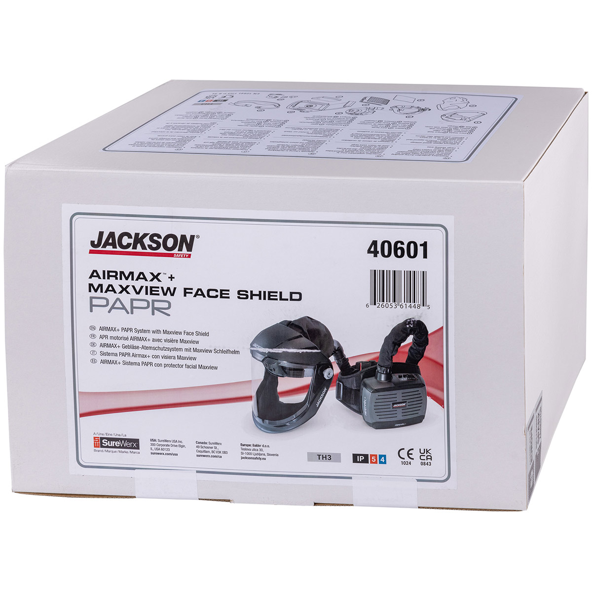 Jackson Safety R20 Jackson Safety AIRMAX+ Powered Respirator Kit with MAXVIEW Anti-Fog ...