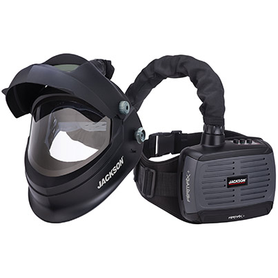 Jackson Safety AIRMAX+ PAPR Kit with TRANSLIGHT FLIP 455 Welding Helmet
