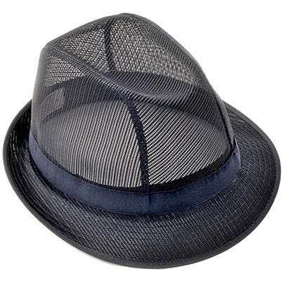 Lion Haircare 18000 Navy Mesh Trilby Hat