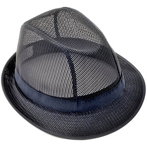 Lion Haircare 18000 Navy Mesh Trilby Hat XL