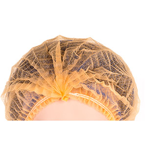 Lion 14026 Orange Pleated-Style Mob Caps (Box of 1000)