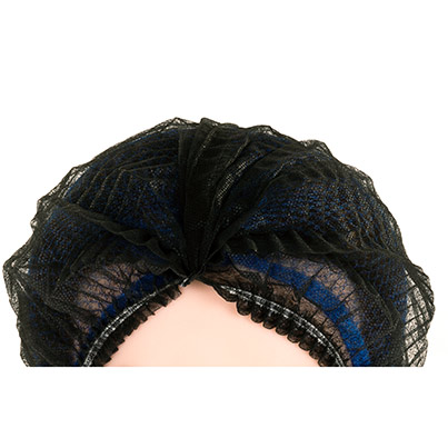 Lion 14026 Black Pleated-Style Mob Caps (Box of 1000)
