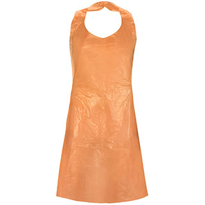 Lion Orange Flat Packed Disposable Apron (Roll of 1000)