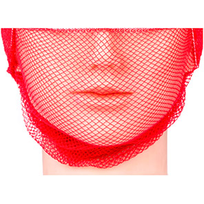 Lion Haircare Red Extra-Close Mesh Beard Snood (Pack of 100)