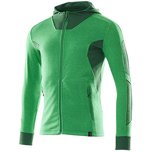 MASCOT ACCELERATE 18584 Men’s Green Zip-Up Hoodie