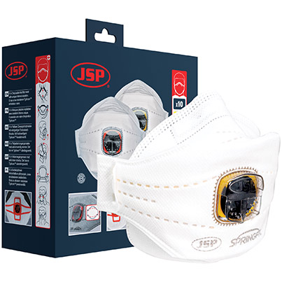 JSP Springfit Typhoon 425ML Valved FFP2 Mask (Box of 10)