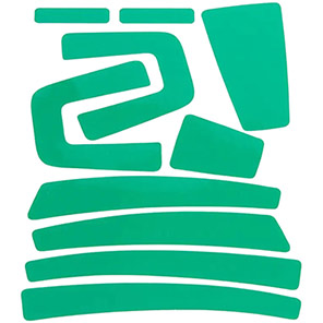Sundström SR 570/SR 575 Green Reflective Tape Kit