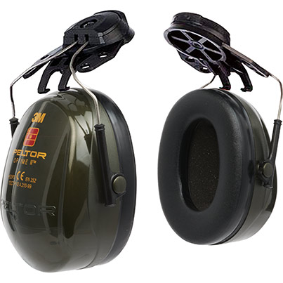 3M PELTOR Optime II P3H Helmet-Mounted Ear Defenders