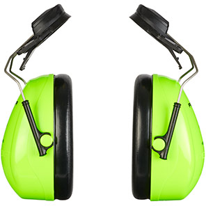 3M PELTOR Optime II P3E Hi-Vis Helmet-Mounted Ear Defenders
