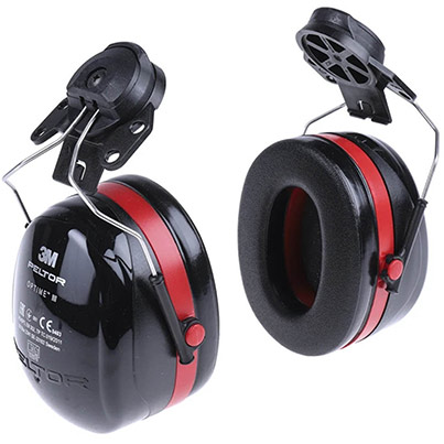 3M PELTOR Optime III P3E Helmet-Mounted Ear Defenders