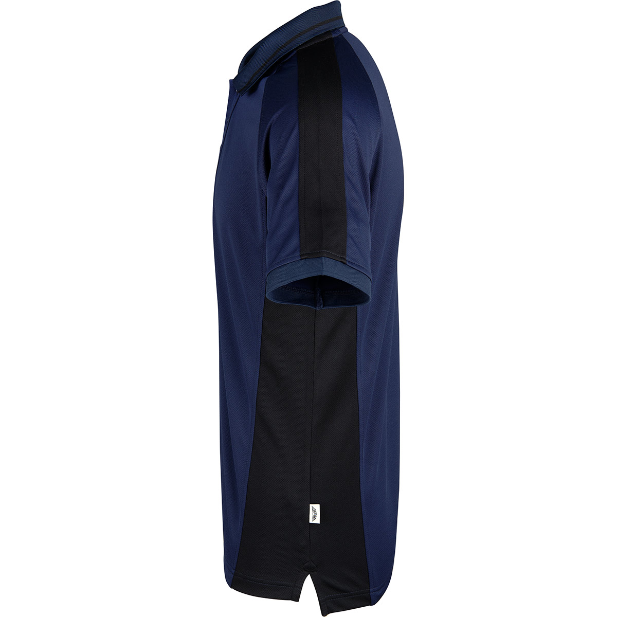 TROJAN Contrast Navy/Black Contrast Antibacterial Wicking Polo Shirt