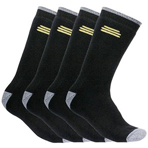 DEWALT Black Work Socks (Pack of Two Pairs) 6-12