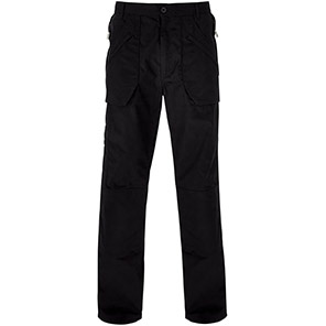 TROJAN Men’s Black Lined Action Trousers 46S