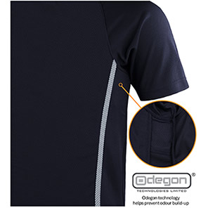 TROJAN Odegon Unisex Navy Wicking T-Shirt