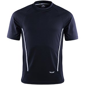TROJAN Odegon Unisex Navy Wicking T-Shirt