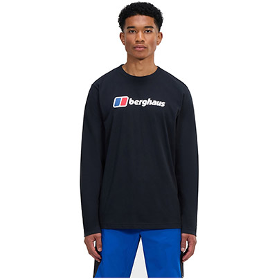 Berghaus Men’s Black Logo Long-Sleeve T-Shirt