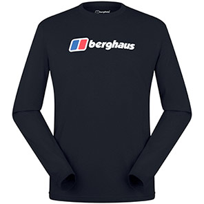 Berghaus Men’s Black Logo Long-Sleeve T-Shirt 2XL