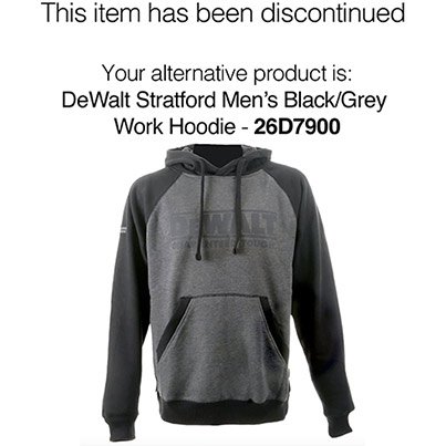 DEWALT Men’s Black Hoodie