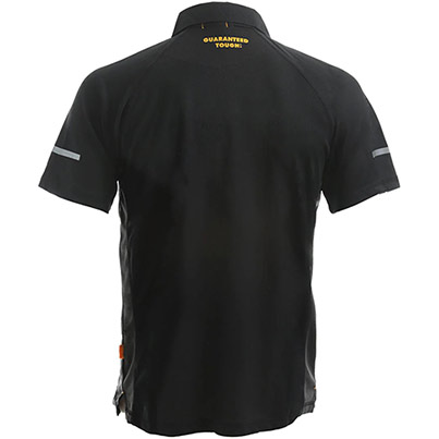 DEWALT Rutland PWS Men’s Black/Grey Wicking Polo Shirt