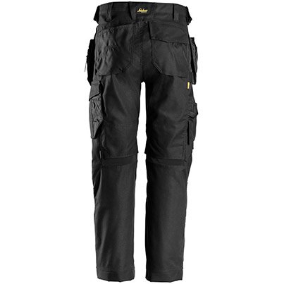 Snickers AllroundWork 6224 Men’s Black Trousers with Kneepad Pockets