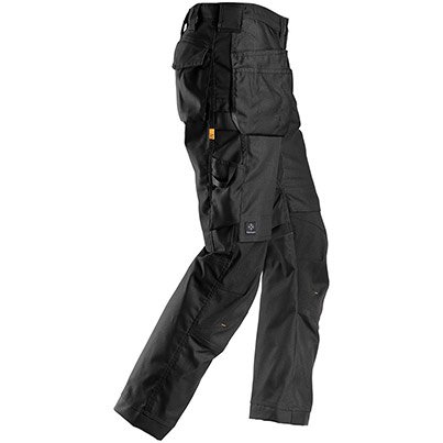 Snickers AllroundWork 6224 Men’s Black Trousers with Kneepad Pockets