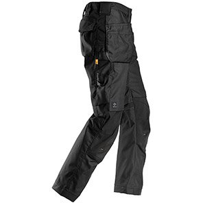 Snickers AllroundWork 6224 Men’s Black Trousers with Kneepad Pockets
